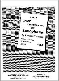 Basic Jazz Conception for Saxophone - Volume 2 - Niehaus