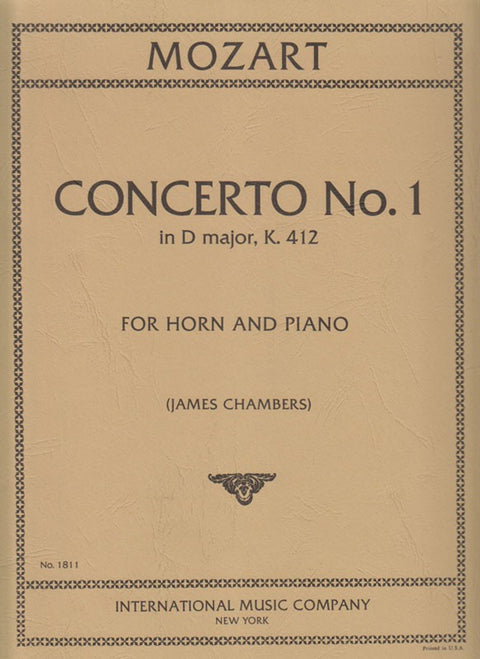 Concerto No. 1 (K. 412) - French Horn - Mozart/Chambers