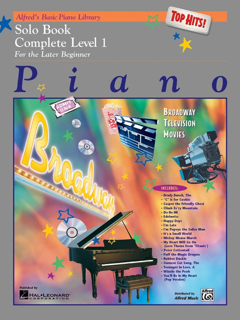 Alfred's Basis Piano Library - Complete Level 1- For the Later Beginner