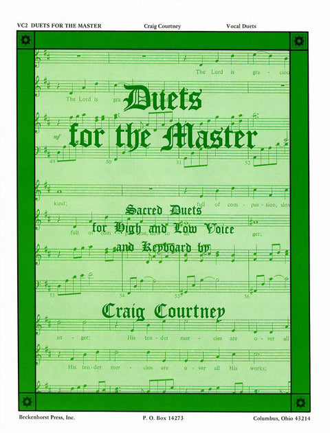 Duets for the Master - for High and Low Voice - H & H Music