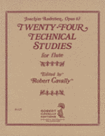 Twenty-Four Technical Studies for Flute - Opus 63 - Anderson/Cavally