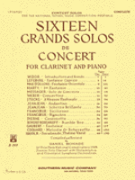 Sixteen Grands Solos de Concert for Clarinet and Piano - Bonade