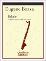 Ballade for Bass Clarinet in Bb and Piano - Bozza - H & H Music