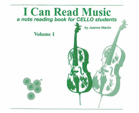 I Can Read Music - a Note Reading Book for Cello Students - Volume 1 - Martin