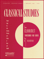 Rubank Educational Library No. 139, Classical Studies for Clarinet - Voxman