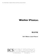 Suite for Oboe & Piano - Piston