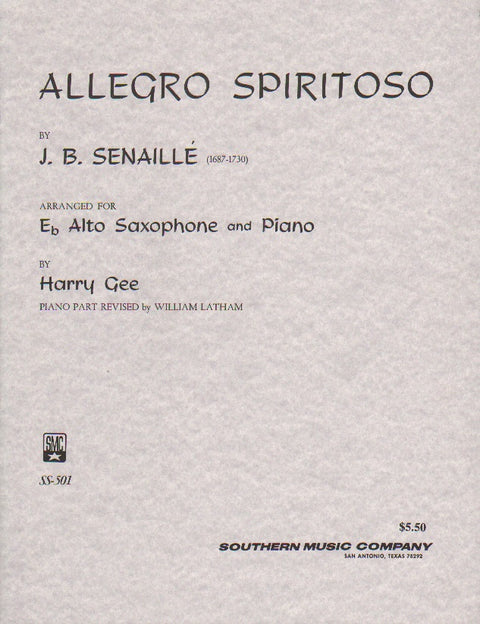 Allegro Spiritoso - Saxophone - Senaillé/Gee