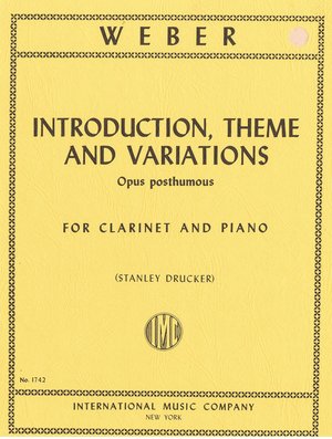 Introduction, Theme and Variations - Clarinet - Weber/Drucker