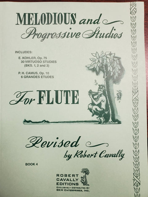 Melodious and Progressive Studies for Flute - Anderson - Edited by Cavally