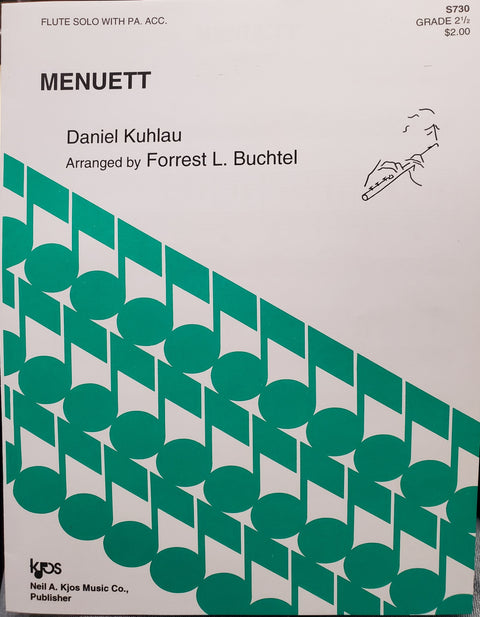 Menuett for Flute - Kuhlau/Buchtel