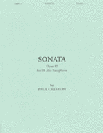 Sonata Op. 19 for Eb Alto Saxophone  - Creston