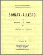 Sonata-Allegro for Marimba and Piano - Peters