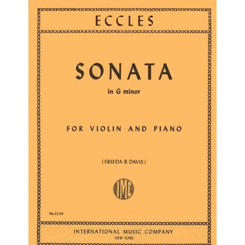 Sonata in G minor for Violin - Eccles