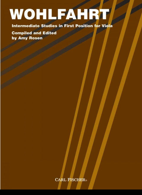 Intermediate Studies in First Position for Viola - Wohlfahrt - Compiled and Edited by Rosen