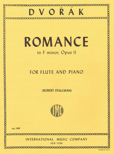 Romance in F minor - Opus II - Flute and Piano - Dvorák/Stallman*