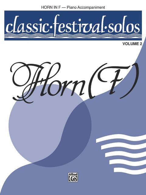 Belwin - Classic Festival Solos - Piano Accompaniment - Volume II