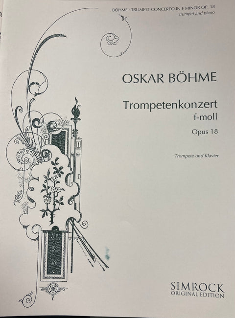 Trumpet Concerto in F Minor (Trumpetenkonzert f-moll) - Oskar Böhme