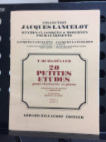 20 Small Studies for Clarinet and Piano - F. Burgmuller - Jacques Lancelot's Collection - Classic and Modern Works for Clarinet - H & H Music