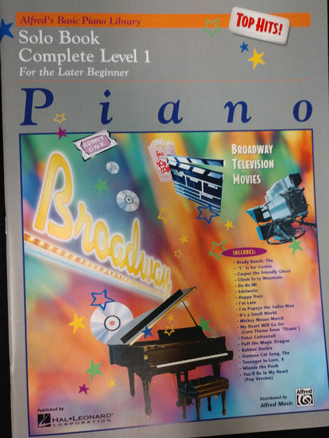 Alfred's Basis Piano Library - Complete Level 1- For the Later Beginner