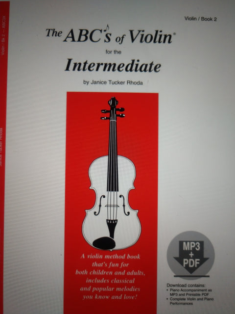 The ABCs of Violin for the Intermediate - Book 2 - Rhoda