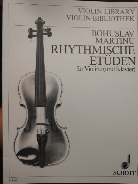 Rhythmische Etüden für Violine (und Klavier) - Martinu