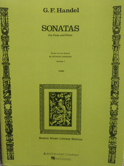 Sonatas for Flute and Piano - Vol. 1 - Handel/Barrere