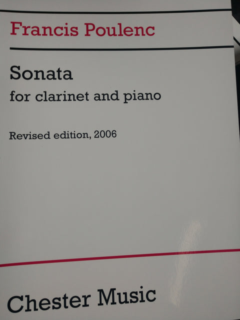 Sonata for Clarinet and Piano - Poulenc