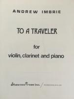 To a Traveler for Violin, Clarinet, and Piano - Imbrie