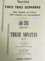 Two Trio Sonatas in D Major for Strings - Tartini