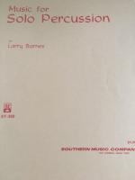 Music for Solo Percussion - Barnes