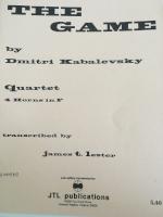 The Game - Horn Quartet - Kabalevsky/Transcribed by Lester