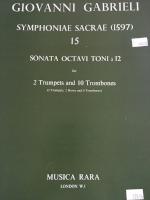 Sonata Octavi Toni for Large Brass Ensemble - Gabrieli