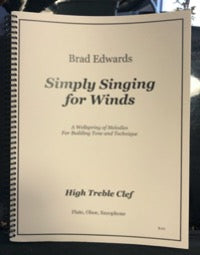 Simply Singing for Winds - Edwards