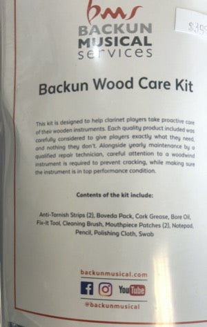 Backun Wood Clarinet Care Kit