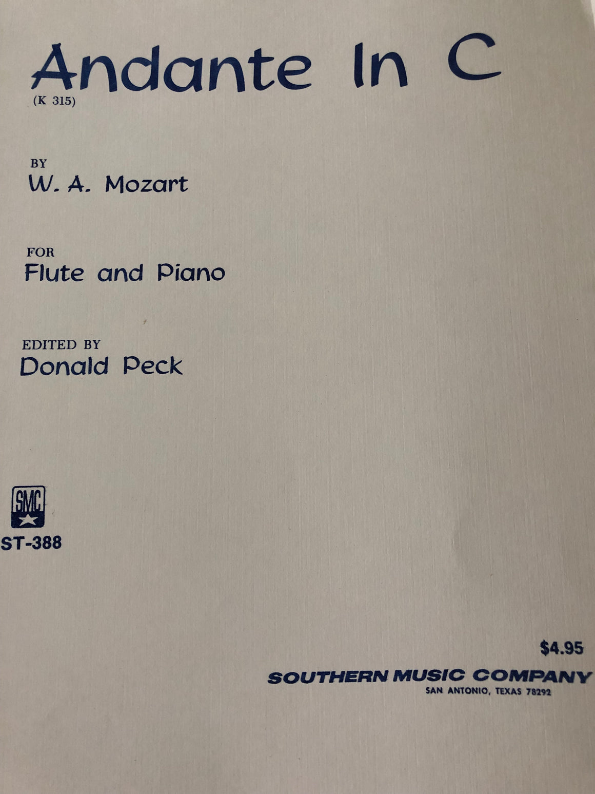 Andante in C (K. 315) - Mozart/Edited by Peck*