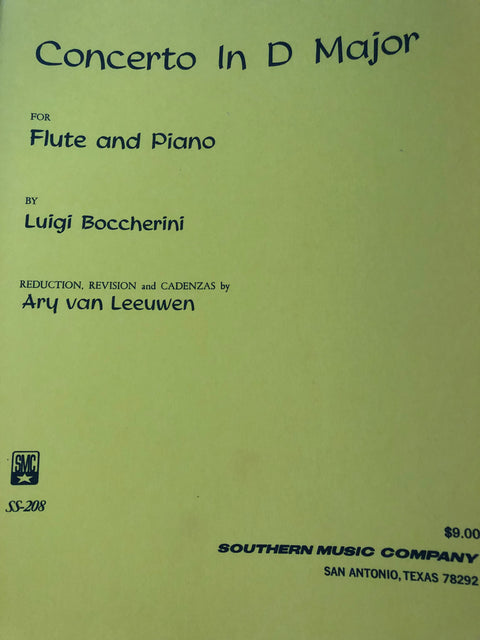 Concerto in D Major for Flute and Piano - Boccherini/Leeuwen*