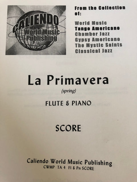 La Primavera (Spring) - Flute and Piano - Caliendo*