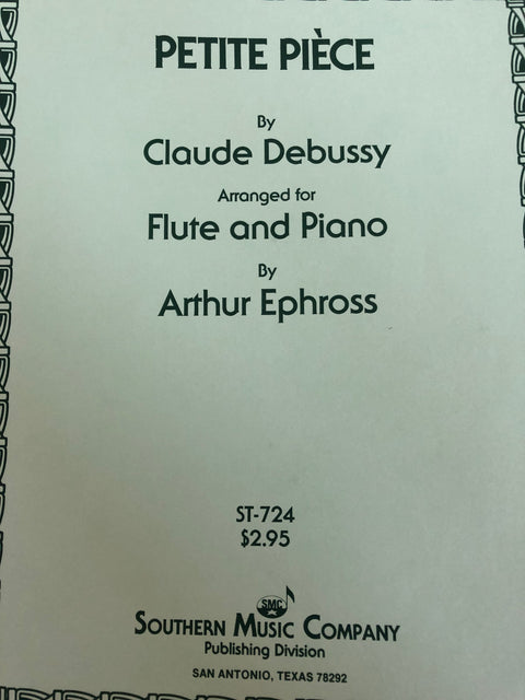 Petite Piéce - Debussy/Arr. by Ephross - Flute*