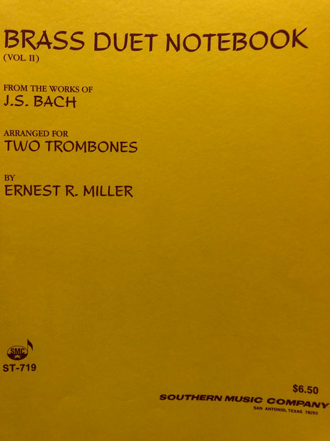 Brass Duet Notebook - Volume II - Bach/Miller