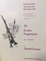 20 Progressive Studies for Clarinet - Crousier - H & H Music