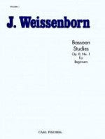 Bassoon Studies - Op. 8, No. 1 - For Beginners - Volume I - J. Weissenborn - H & H Music