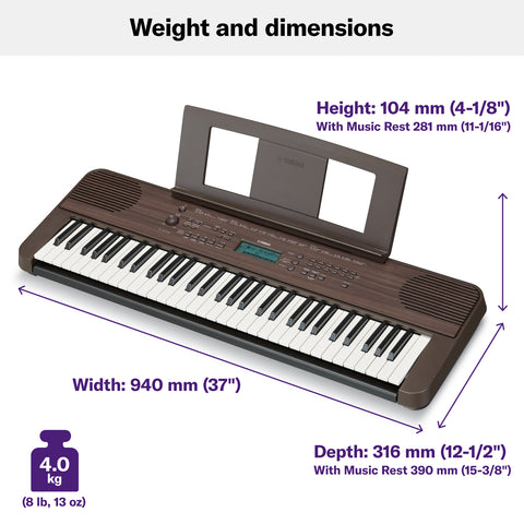 Yamaha Portable Keyboard - PSR-E360DW