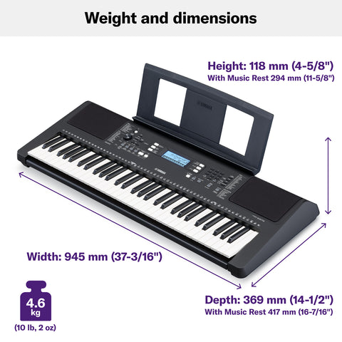 Yamaha Portable Keyboard - PSR-E373