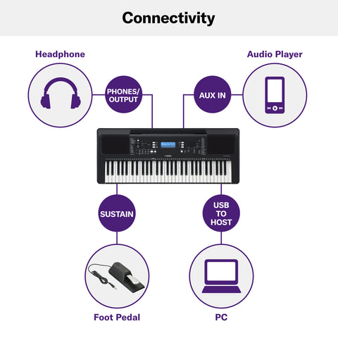 Yamaha Portable Keyboard - PSR-E373