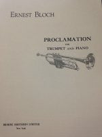 Proclamation - Trumpet - Bloch