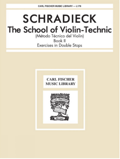 The School of Violin-Technic - Book 2, Exercises in Double Stops - Schradieck