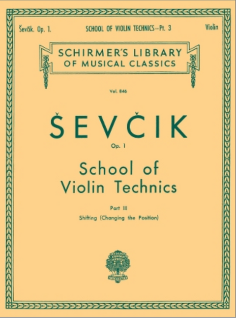 School of Violin Technics, Op. 1 - Part III, Shifting (Changing the Position) - Ševičk