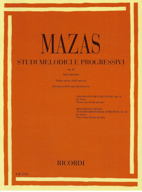 Progressive Melodic Etudes, Op. 36 for Violin - Volume 1: Etudes spéciales