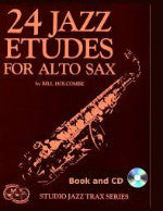 24 Jazz Etudes for Alto Sax - Bill Holcombe - With CD - H & H Music