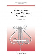 Mount Vernon Menuet - Clarinet - Langenus